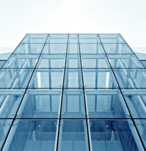 commercial glass facade